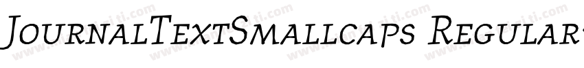 JournalTextSmallcaps Regular字体转换